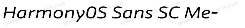 Harmony0S Sans SC Me字体转换